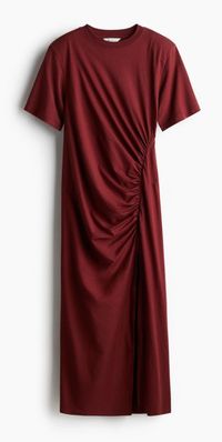 T-Shirt-Kleid mit Schulterpolstern