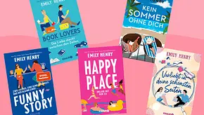Diese fünf Bestseller der Autorin Emily Henry werden verfilmt. - Foto: Wunderweib.de / PR, Droemer Knaur