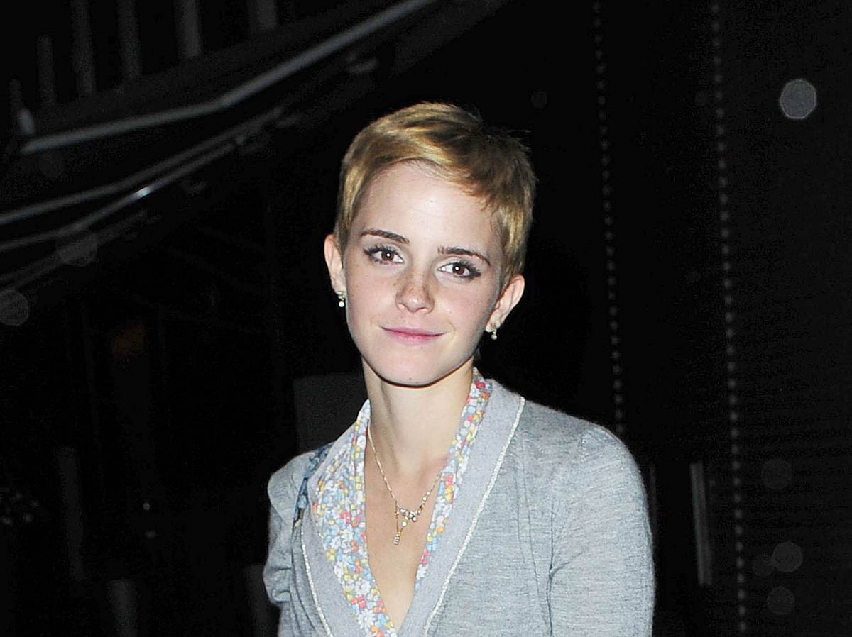 Emma Watson Pixie Cut blond