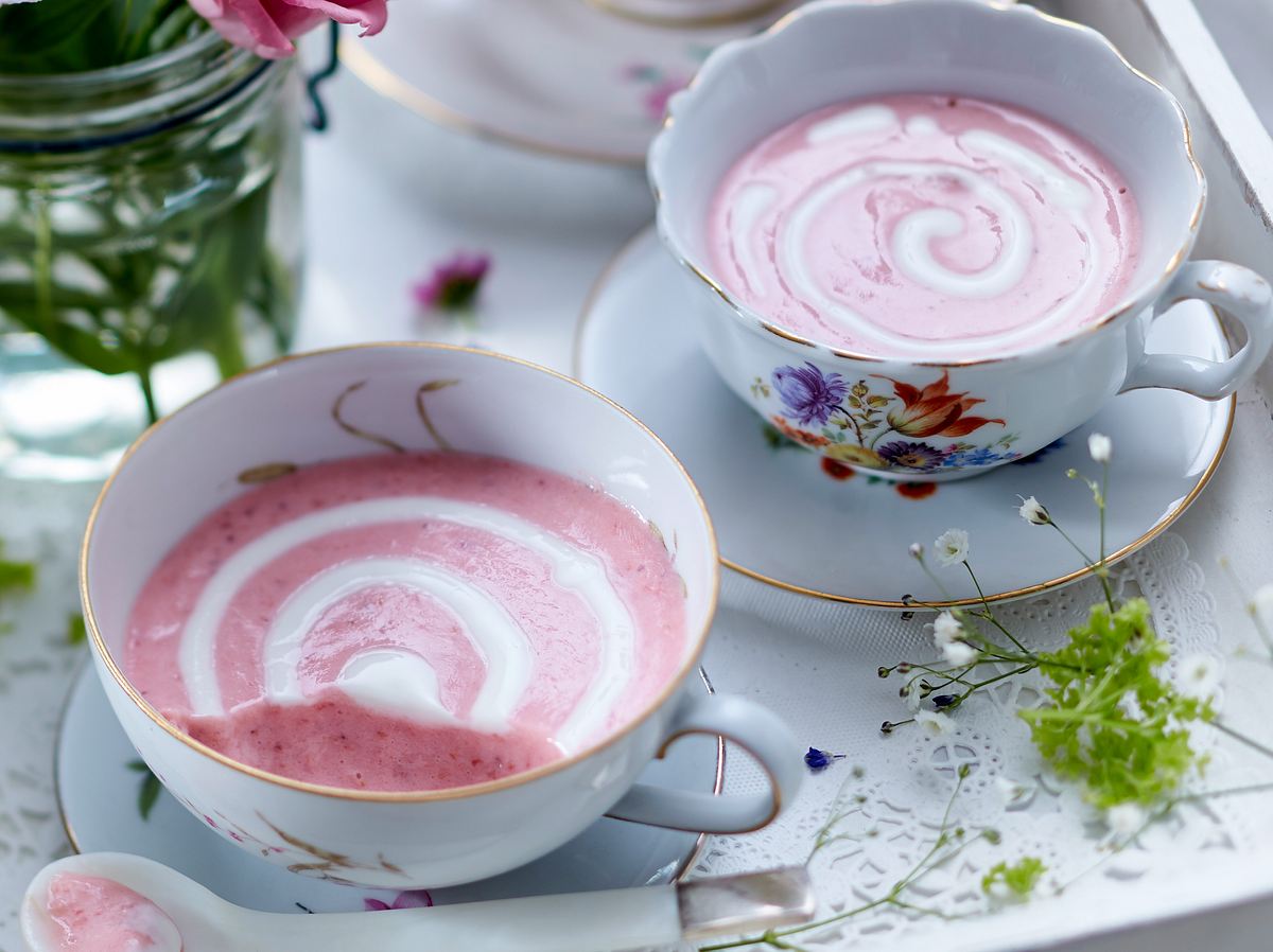 Erdbeer-Joghurt-Creme zum Low Carb Nachtisch