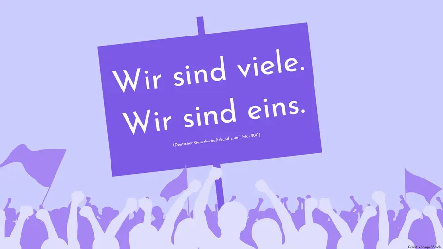 Wir sind viele. Wir sind eins. (Deutscher Gewerkschaftsbund zum 1. Mai 2017)