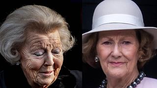 Ex-Königin Beatrix & Königin Sonja - Foto: Collage Redaktion Wunderweib, IMAGO / PPE (li.), IMAGO / PPE (re.), 