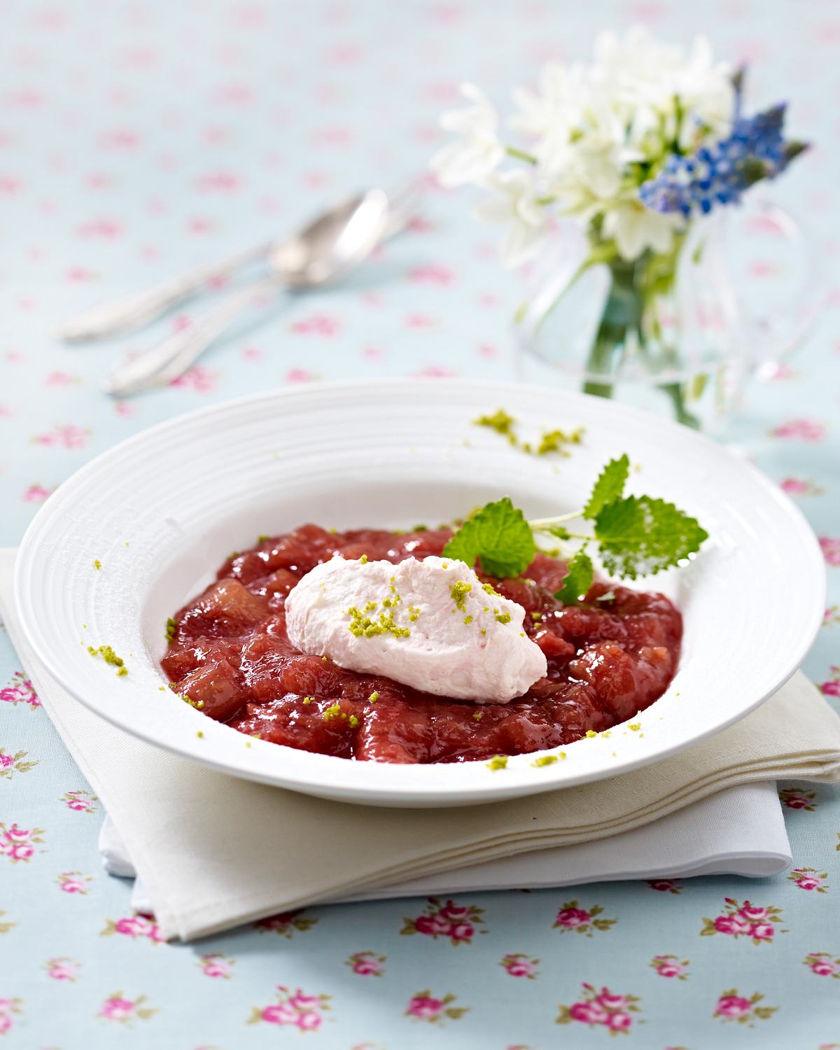 Rezept für Rhabarberkompott mit Apfel