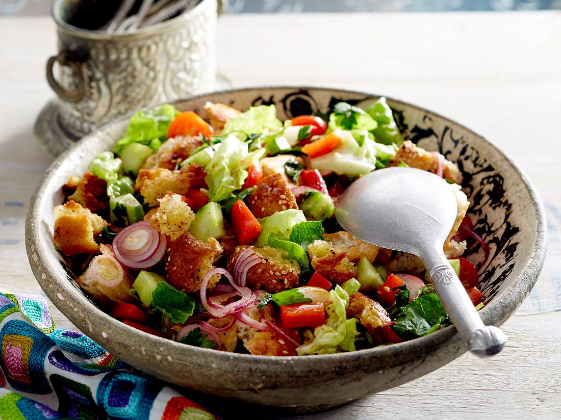 Salat Diät: Brotsalat Fattouche Brotsalat Fattouche