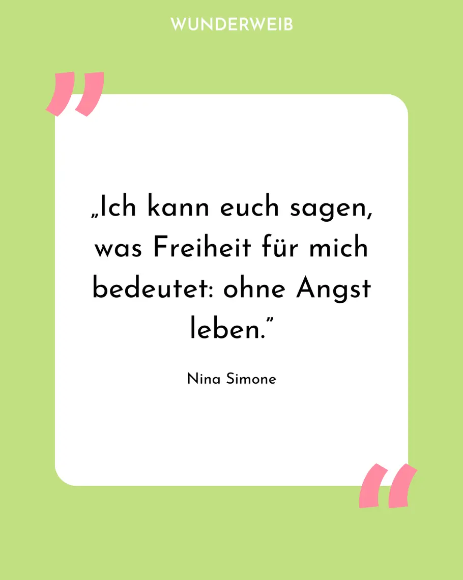 Feministische Sprüche: Zitat von Nina Simone