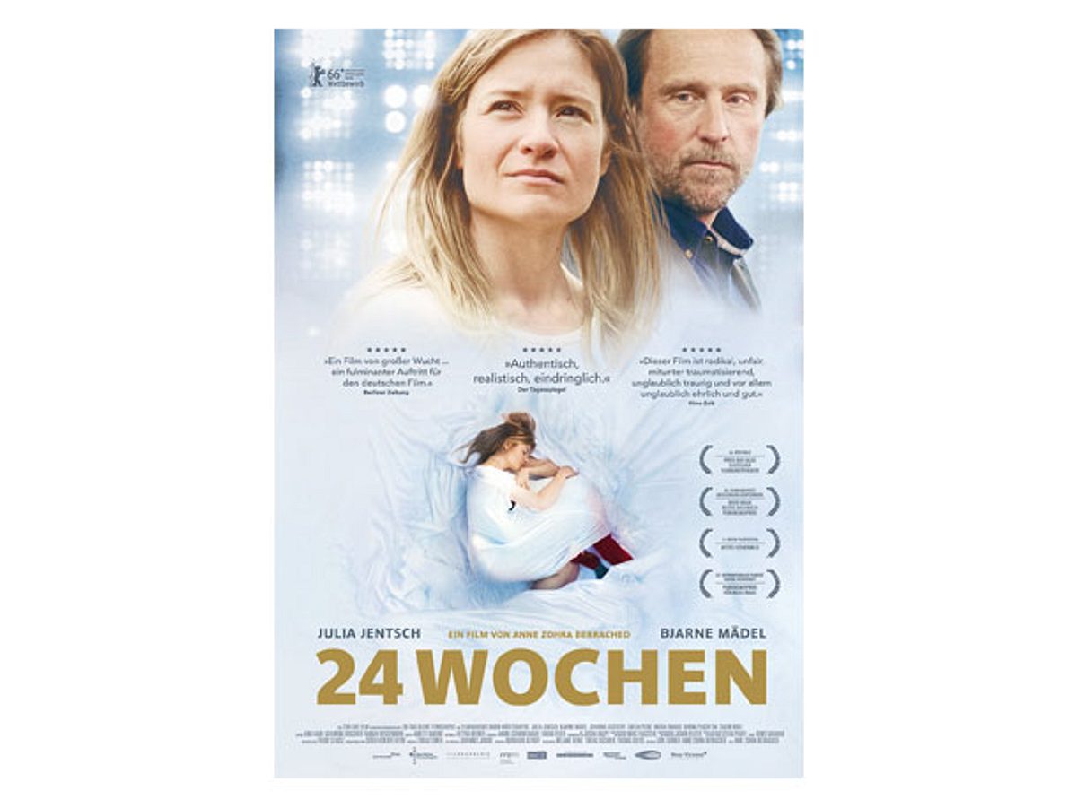 24 Wochen ist ein Film, der mit einer Spätabtreibung ein Tabu-Thema thematisiert.