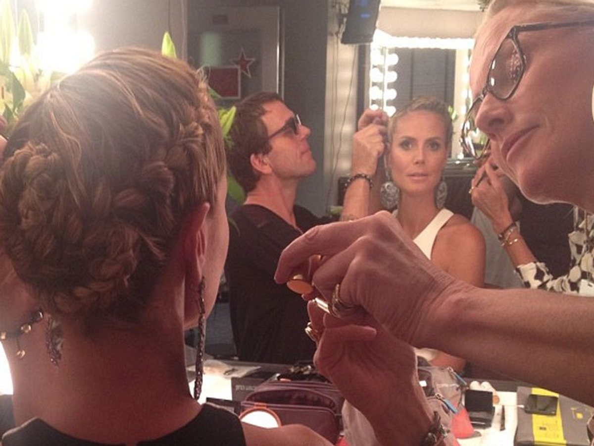 Flechtfrisuren der Stars: Heidi Klum mit sommerlicher Flechtfrisur flechtfrisuren der stars heidi klum mit sommerlicher flechtfrisur