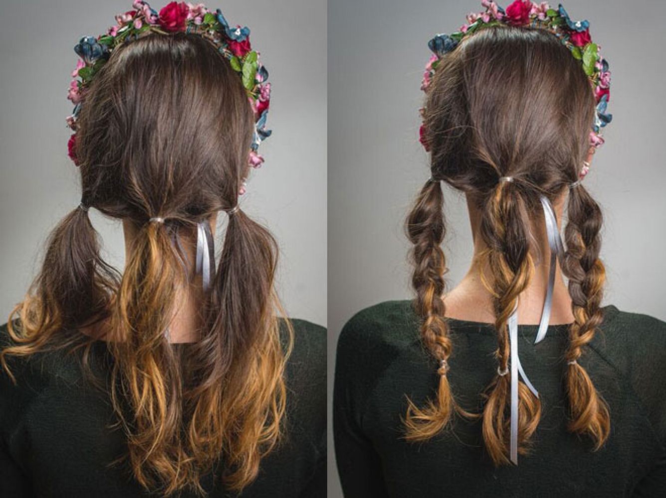 Flechtfrisuren für lange Haare: Romantische Hochsteckfrisur Flechtfrisuren für lange Haare: Romantische Hochsteckfrisur