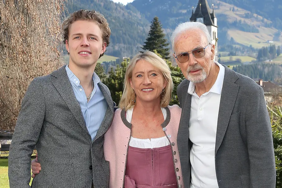 Joel, Heidi und Franz Beckenbauer Joel, Heidi und Franz Beckenbauer
