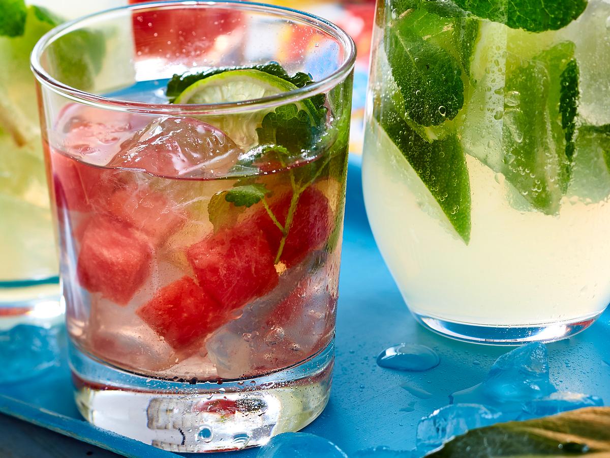 Fruchtiger Wassermelonen-Rosé-Margarita