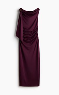 Drapiertes One-Shoulder-Kleid