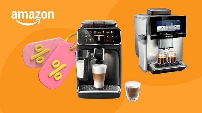 Frühlingsangebote bei Amazon auch die Kaffeevollautomaten von Delonghi und  Siemens sind reduziert - Foto: PR/Wunderweib.de