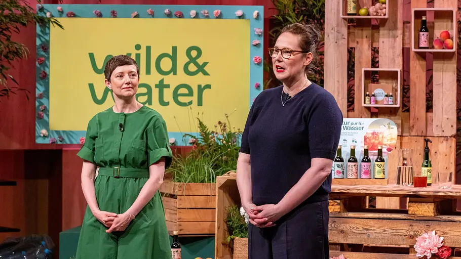 Für die Löwen ist Wild&Water keine große Innovation. Madlen Baetzgen (r.) und Christina Schwörbel beim Pitch.