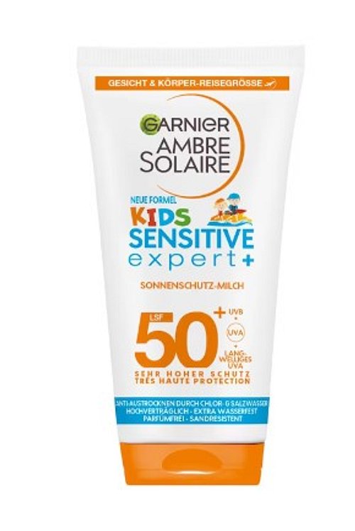Ambre SolaireKids Sensitive expert+ Sonnenschutzmilch LSF 50+, 50 ml