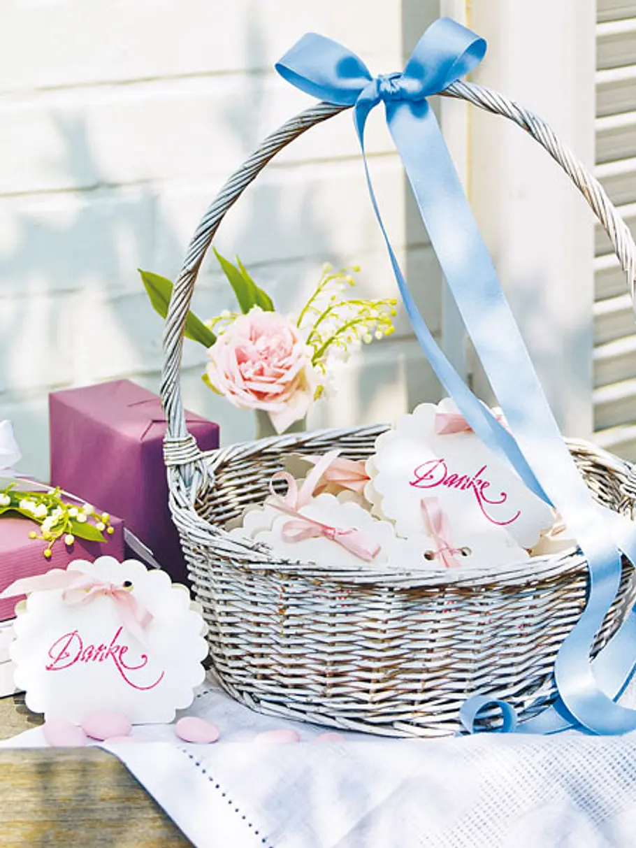 Deko-Tipps für eine rauschende Gartenparty: Kleiner Dank gartenparty deko danksagung