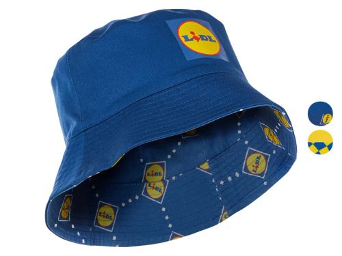 Bucket-Hat mit Lidl-Print