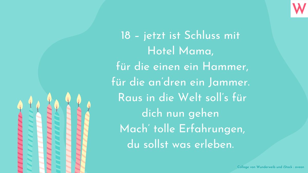 Geburtstagswünsche zum 18. Geburtstag 12