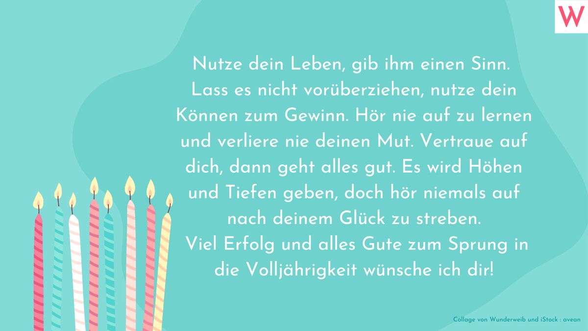 Geburtstagswünsche zum 18. Geburtstag: Sprüche und Glückwünsche zur  Volljährigkeit