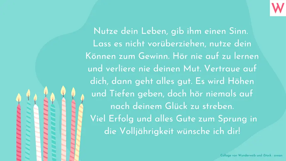 Geburtstagswünsche zum 18. Geburtstag 14 Geburtstagswünsche zum 18. Geburtstag 14