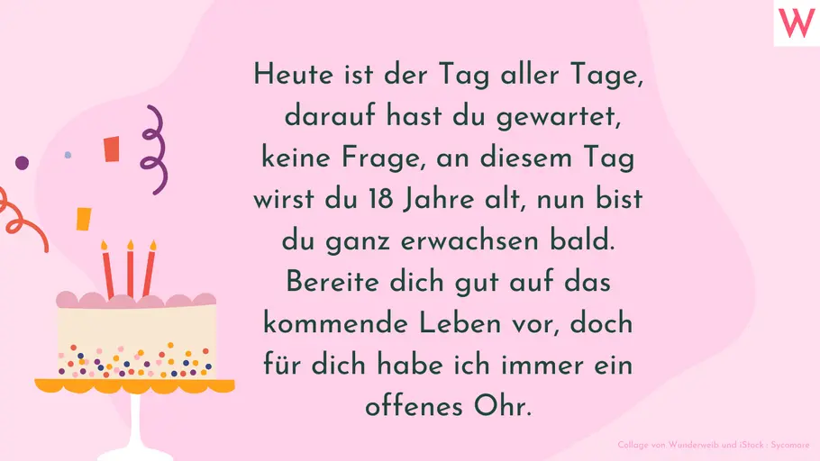 Geburtstagswünsche zum 18. Geburtstag 15 Geburtstagswünsche zum 18. Geburtstag 15