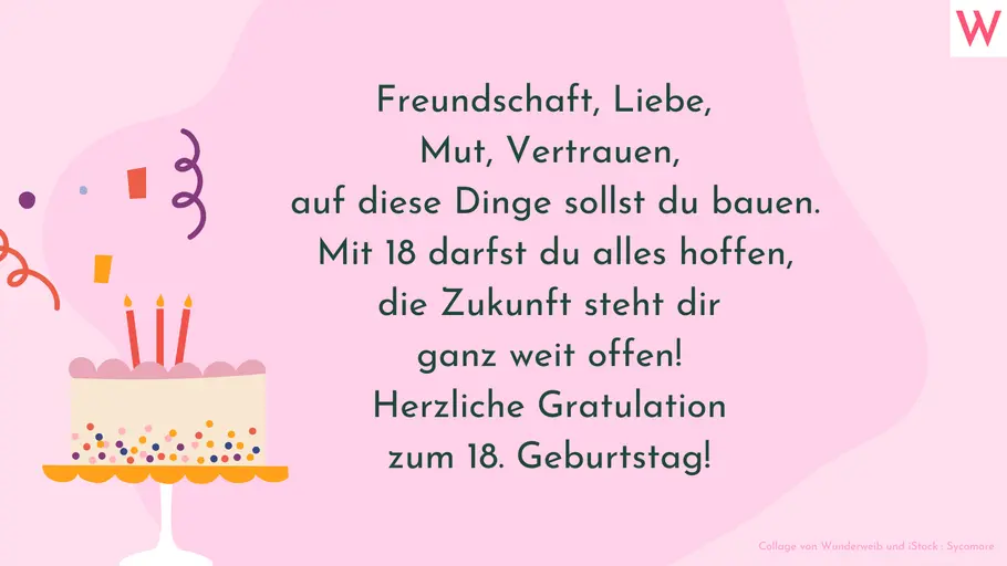 Geburtstagswünsche zum 18. Geburtstag 17 Geburtstagswünsche zum 18. Geburtstag 17