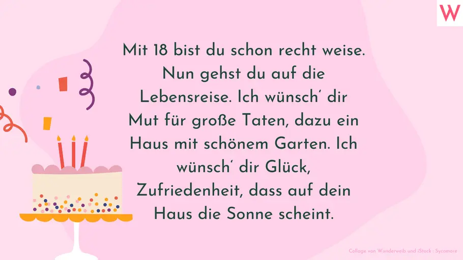 Geburtstagswünsche zum 18. Geburtstag 3 Geburtstagswünsche zum 18. Geburtstag 3