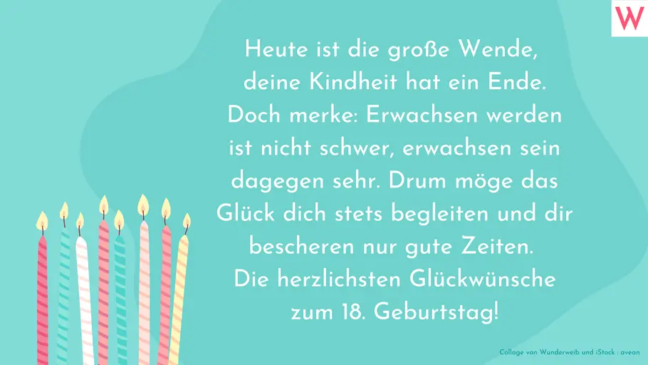 Geburtstagswünsche zum 18. Geburtstag 4 Geburtstagswünsche zum 18. Geburtstag 4