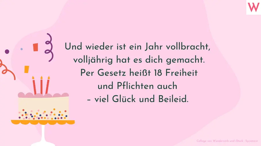 Geburtstagswünsche zum 18. Geburtstag 5 Geburtstagswünsche zum 18. Geburtstag 5