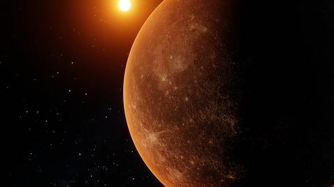 Planet Merkur wird von der Sonne angestrahlt - Foto: natural photography and illustration / iStock