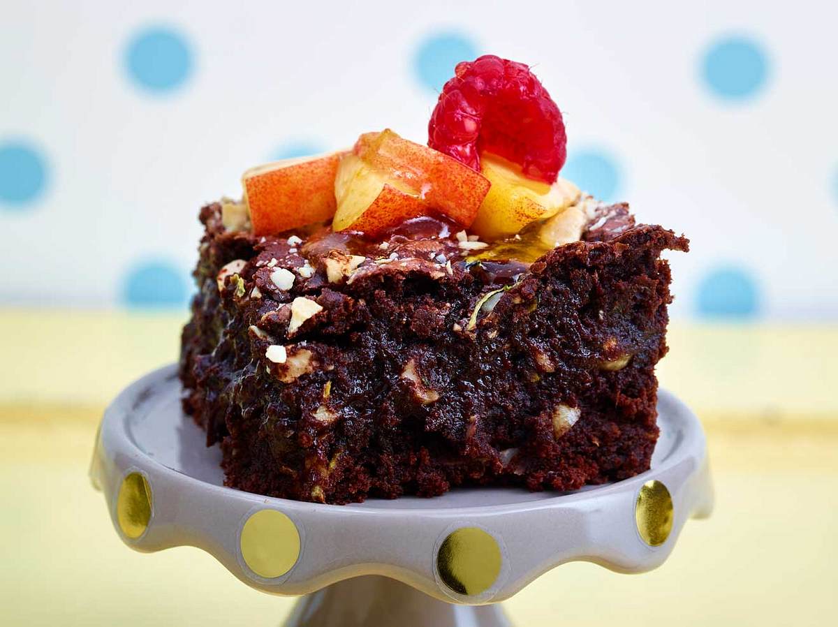 Wie lecker Gemüsekuchen sein können, zeigt dieser Zucchini-Brownie.