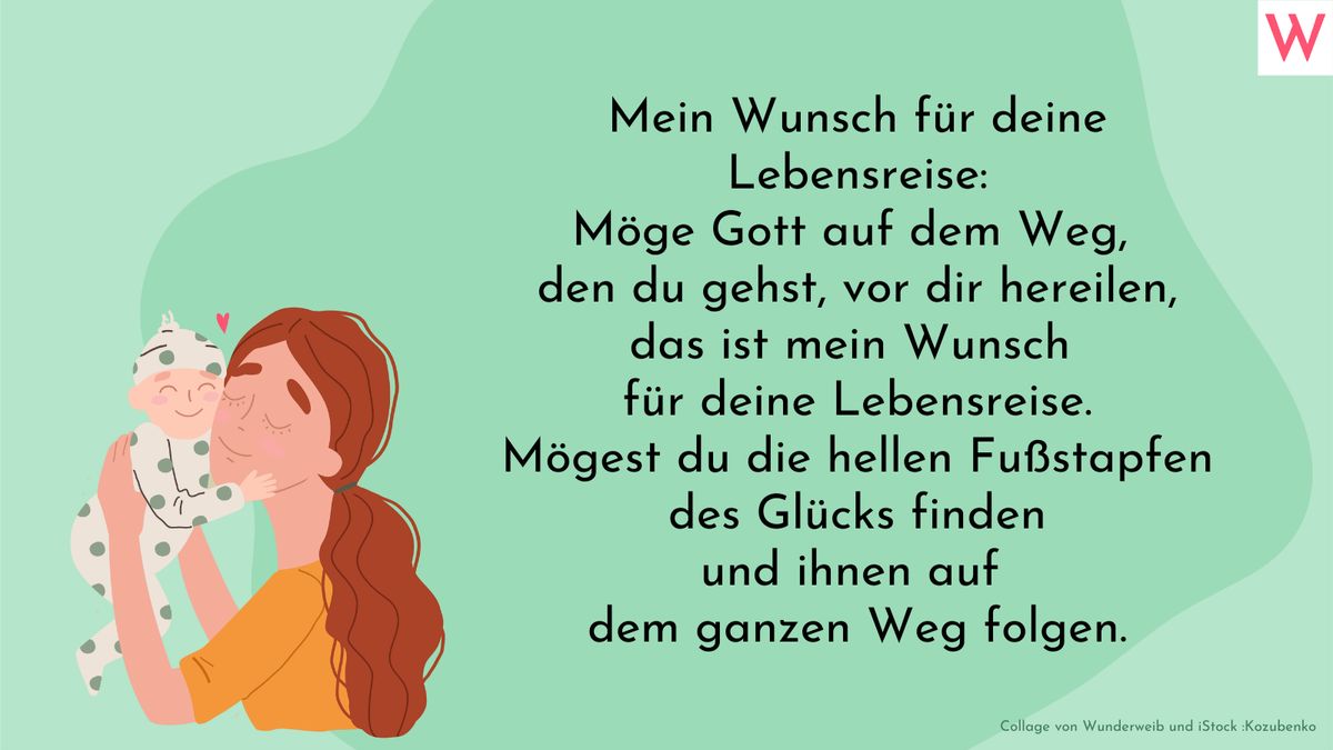 Glückwunsch für Geburt: Mein Wunsch für deine Lebensreise