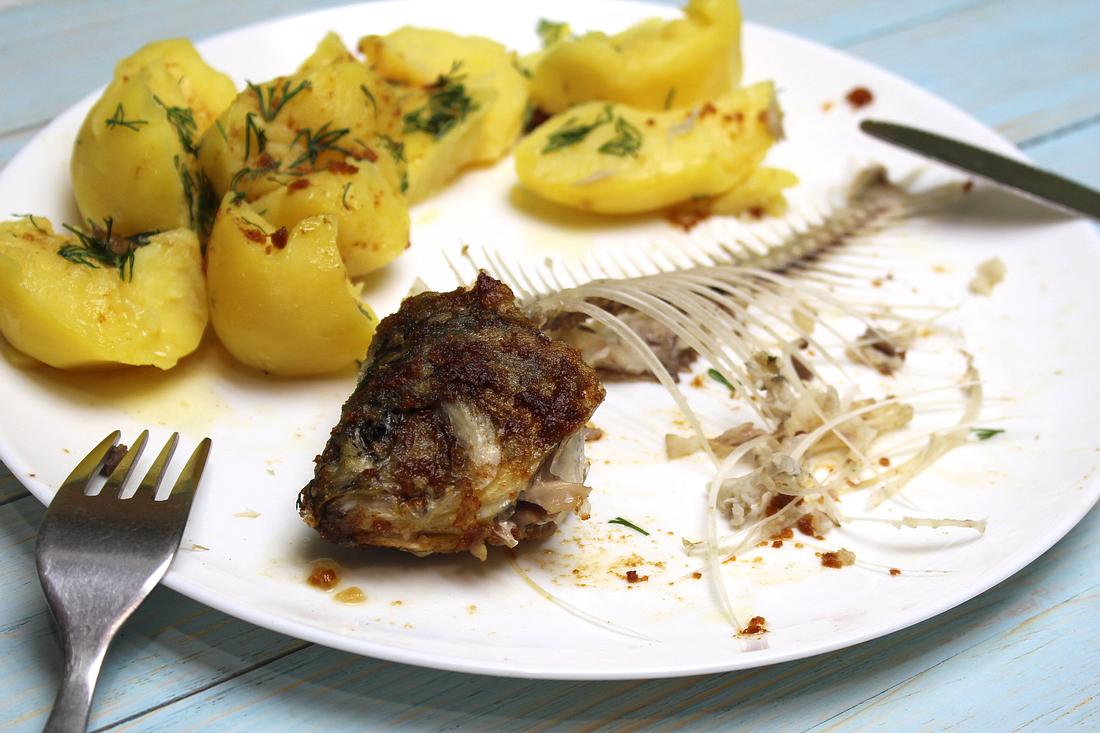 Gräte im Hals: Wer eine Fischgräte verschluckt, hat Schmerzen. (Themenbild) Gräte im Hals: Wer eine Fischgräte verschluckt, hat Schmerzen. (Themenbild)