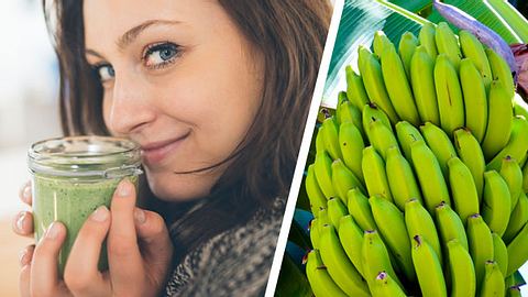 Grüne Bananen: Zum Abnehmen bei der Bananen-Diät sind grüne, kalorienarme Bananen gut geeignet - Foto: iStock