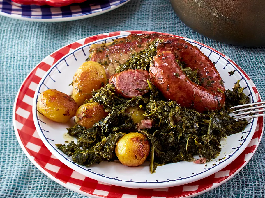 Grünkohl mit Kassler und Kohlwurst - Traditionelles Rezept