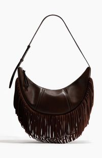 H & M - Crossbody-Tasche mit Fransen - Braun