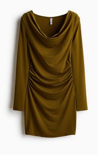 H & M - Jerseykleid mit Wasserfall-Ausschnitt