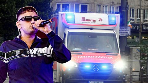 Angeschossen! Haftbefehl schwer verletzt - War er es selbst? - Foto: imago images / Ralph Peters / Future Image - Collage