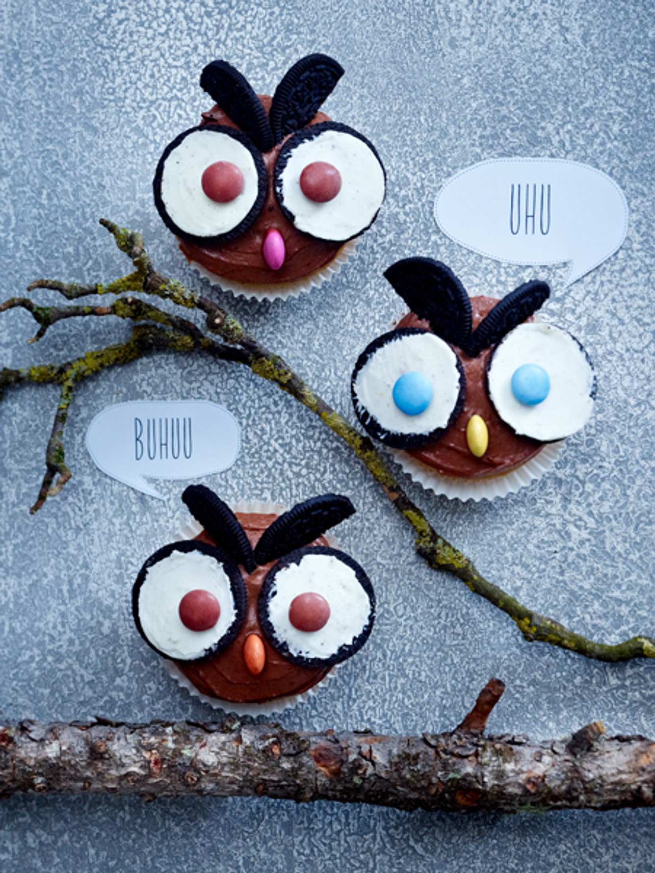 Zum Fressen gern: Die Muffin-Eulen sind ewig leckere Halloween-Muffins Zum Fressen gern: Die Muffin-Eulen sind ewig leckere Halloween-Muffins
