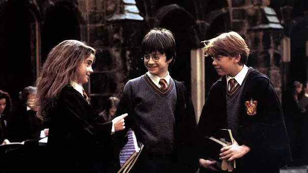 Hermine, Harry und Ron in Harry Potter - Foto: IMAGO / Ronald Grant