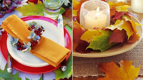 herbstdeko laub - Foto: deco&style