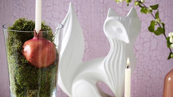 herbstdeko stimmungsvolles kerzenlicht - Foto: deco&style