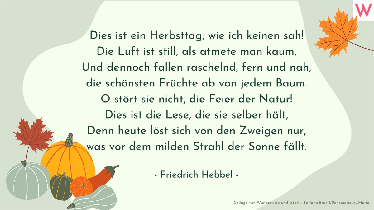 Herbstsprüche: Zitate, kurze Gedichte und Sprüche über den Herbst 6