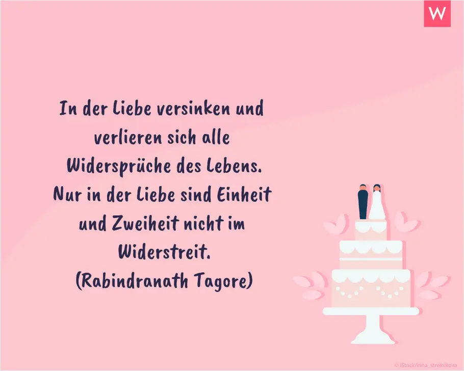 Die schönsten Hochzeitssprüche: Einheit und Zweiheit Bengalischer Hochzeitsspruch