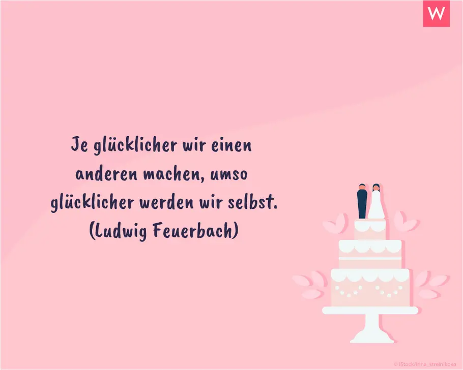 Die schönsten Hochzeitssprüche: Glück Wundervoller Hochzeitsspruch