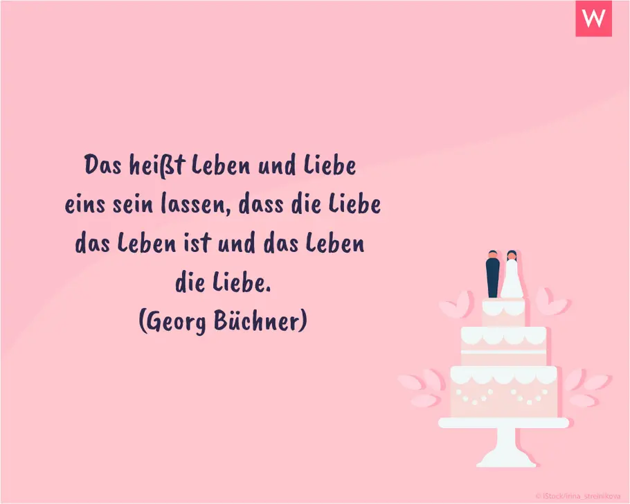 Die schönsten Hochzeitssprüche: Das Leben lieben Tiefgründiger Hochzeitsspruch