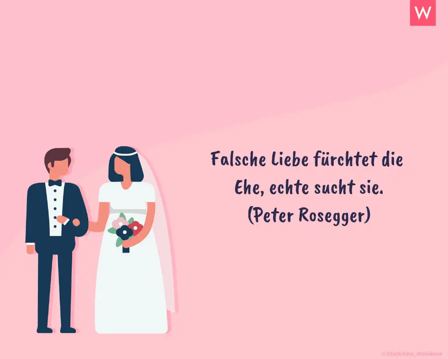 Die schönsten Hochzeitssprüche: Echte Liebe Hochzeitsspruch über echte Liebe