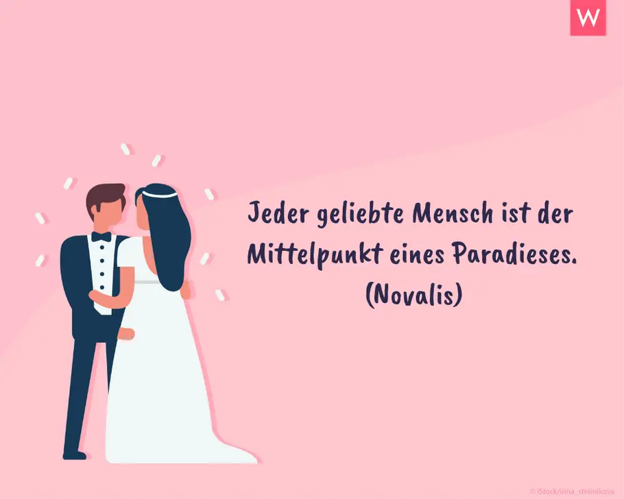 Die schönsten Hochzeitssprüche: Paradies Kurzer Hochzeitsspruch