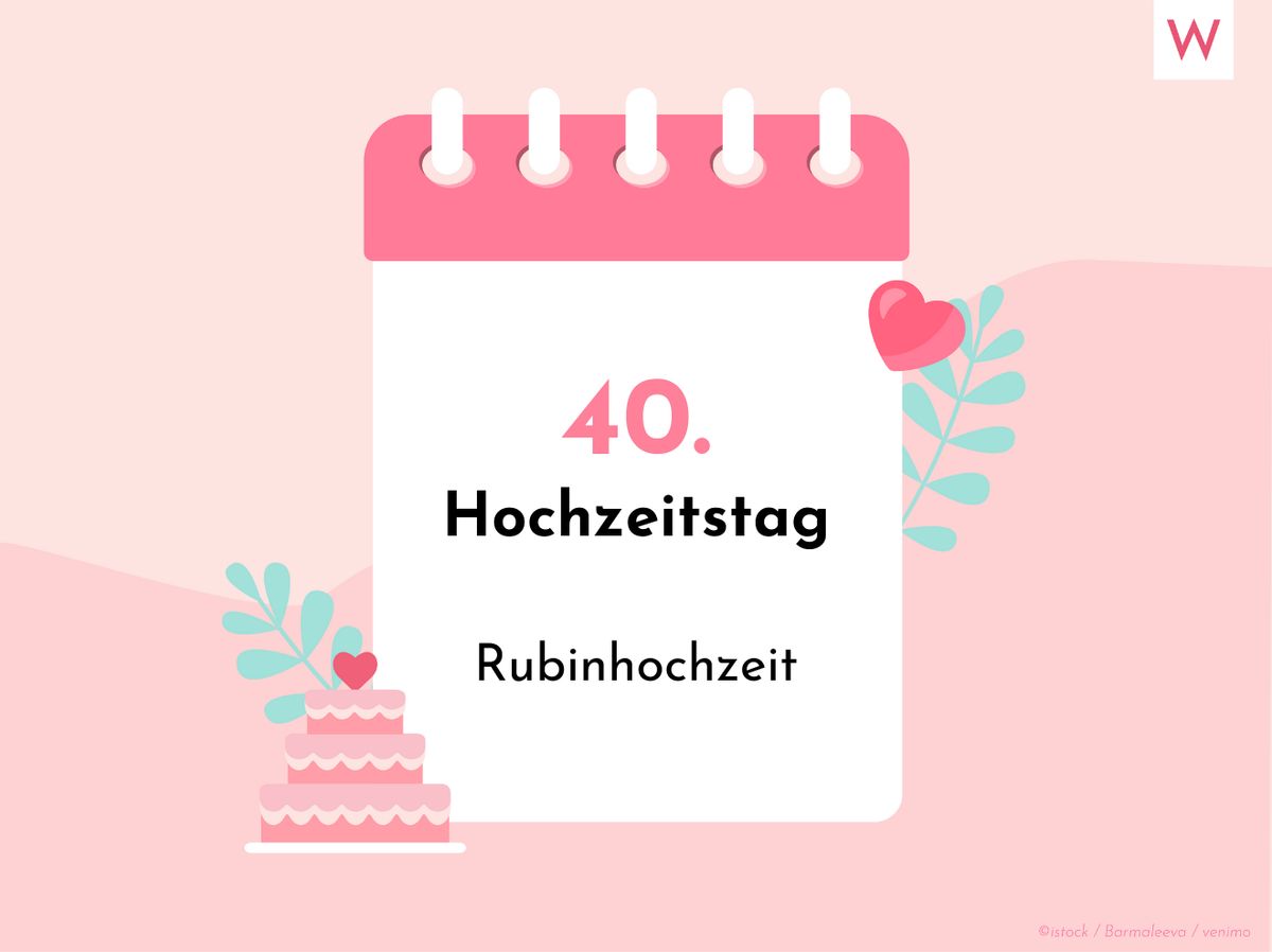 40. Hochzeitstag: Diese leidenschaftliche Bedeutung hat die Rubinhochzeit 