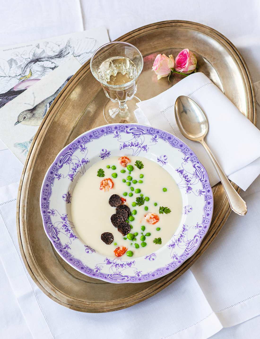 Sissis Geflügel Samtsuppe mit Flusskrebsen: Das Original-Rezept Sissis Geflügel Samtsuppe mit Flusskrebsen: Das Original-Rezept