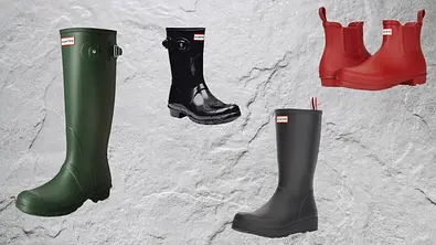 Hunter Gummistiefel im Sale bei Amazon - Foto: Collage Redaktion